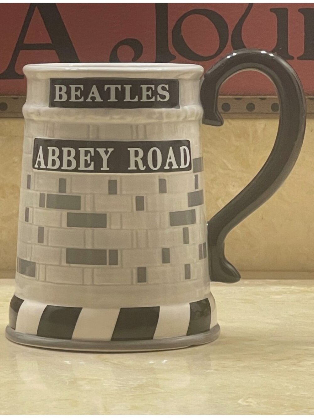 The Beatles Abbey Road Sculpted Ceramic Oversized Mug Monochromatic Rock History